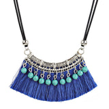 Bohemian tassel necklace