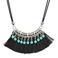 Bohemian tassel necklace